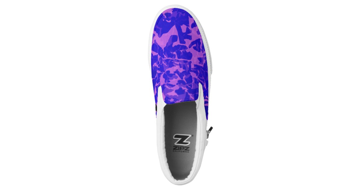 Dark Camo Printed Shoes | Zazzle