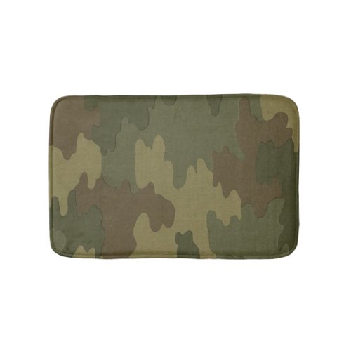 Dark Camouflage Bath Mat