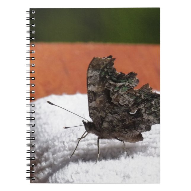 Dark Camouflage Butterfly Notebook (Front)