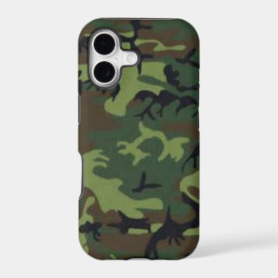 Dark camouflage iPhone 17 case