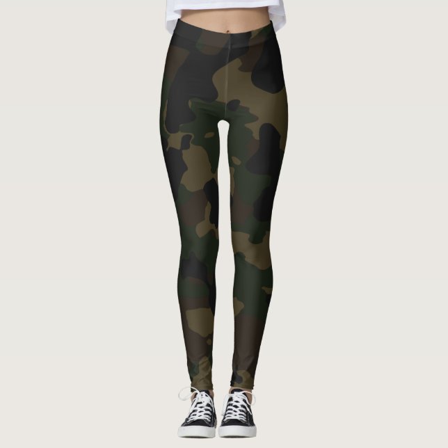 Dark Camouflage leggings (Front)