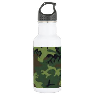 Dark camouflage stainless steel water bottle