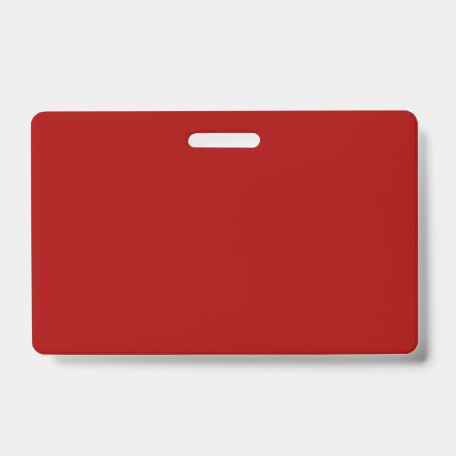 Dark Candy Apple Red Solid Color Badge (Front)