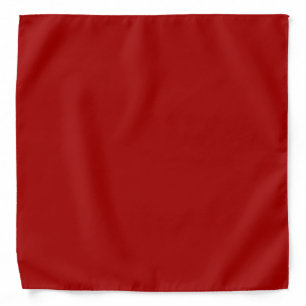 Dark Candy Apple Red Solid Color Bandana