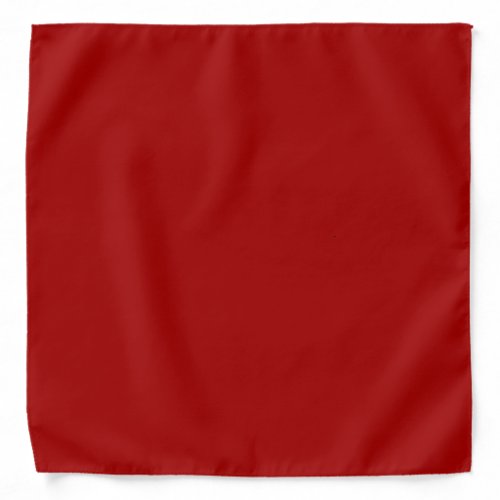 Dark Candy Apple Red Solid Color Bandana