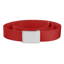 Dark Candy Apple Red Solid Color Belt