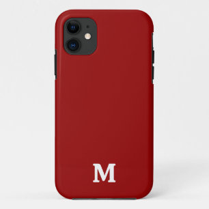 Dark Candy Apple Red Solid Color iPhone 11 Case