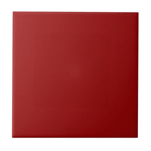 Dark Candy Apple Red Solid Color  Ceramic Tile