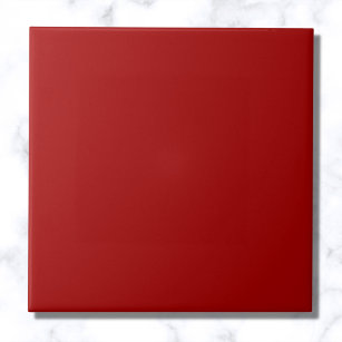 Dark Candy Apple Red Solid Color Ceramic Tile
