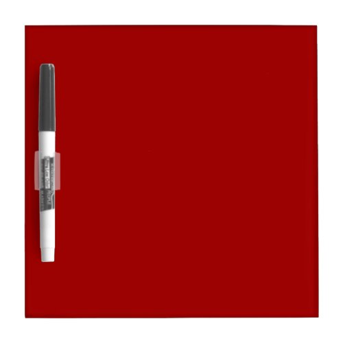 Dark Candy Apple Red Solid Color Dry Erase Board