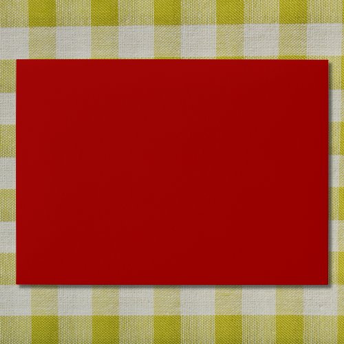 Dark Candy Apple Red Solid Color Envelope