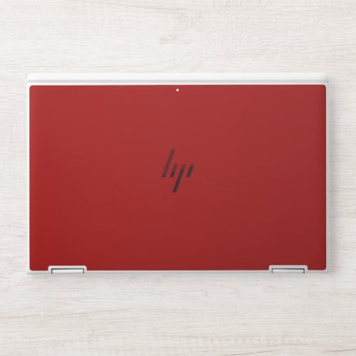 Dark Candy Apple Red Solid Color HP Laptop Skin
