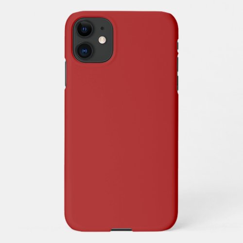 Dark Candy Apple Red Solid Color iPhone 11 Case