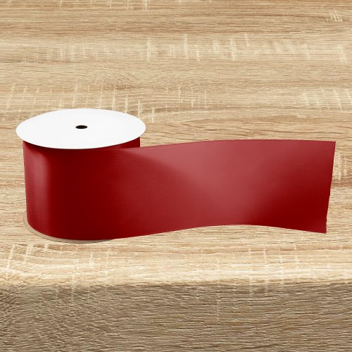 Dark Candy Apple Red Solid Color Satin Ribbon