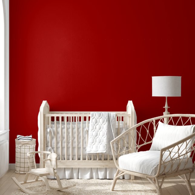Dark Candy Apple Red Solid Color Wallpaper (Kids)