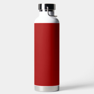 Dark Candy Apple Red Solid Color Water Bottle
