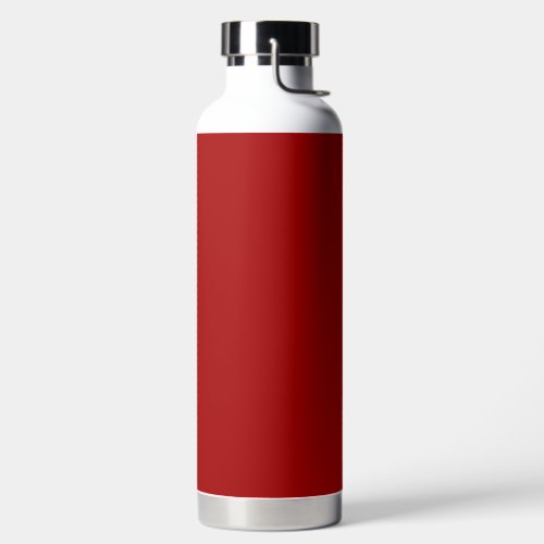 Dark Candy Apple Red Solid Color Water Bottle