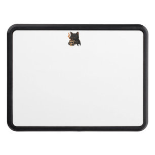 Dark Cat Coffee With Skull Mug Oversized T-Shirt Hitch Cover