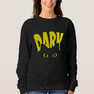 DARK Cat Eyes Gothic Sweatshirt   Black Cat Drippy
