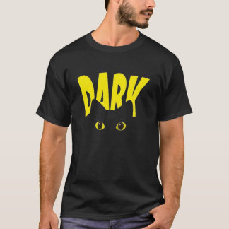 Dark Cat Eyes Graphic T-Shirt | Funny Black Cat