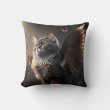 dark cat with wings / dark cat