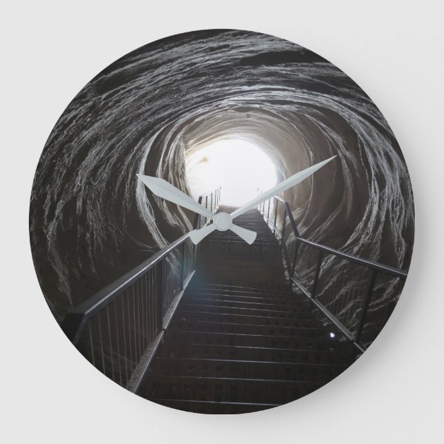 Dark Cave Tunnel Large Clock (Front)