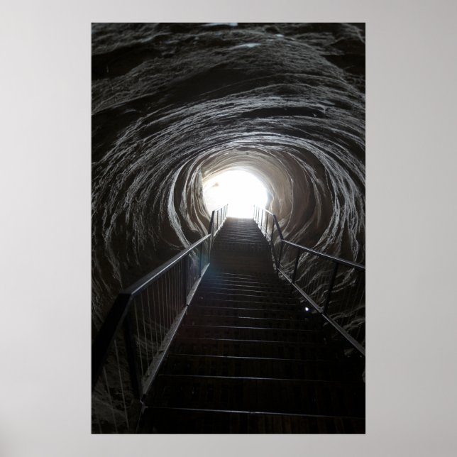 Dark Cave Tunnel Poster (Front)