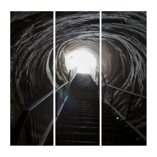 Dark Cave Tunnel Triptych