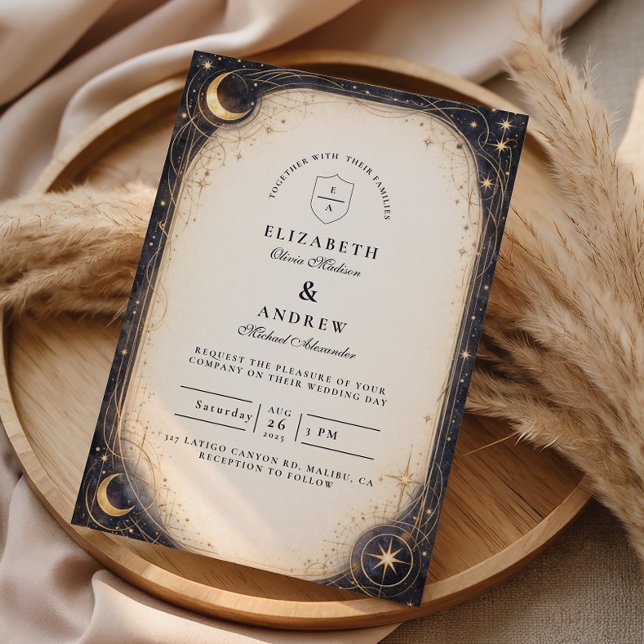 Dark Celestial Wedding Invitation (Creator Uploaded)