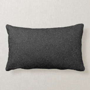 Dark Charcoal Grey Speckled Lumbar Pillow