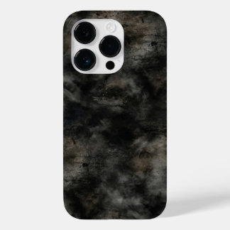 Dark Charcoal Smoke Grunge Texture iPhone Case