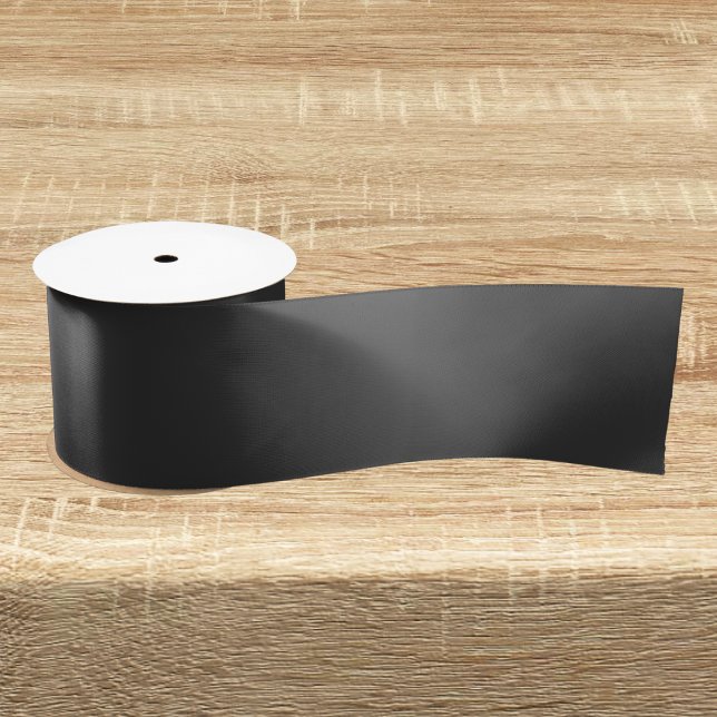 Dark Charcoal Solid Color Satin Ribbon (Creator Uploaded)
