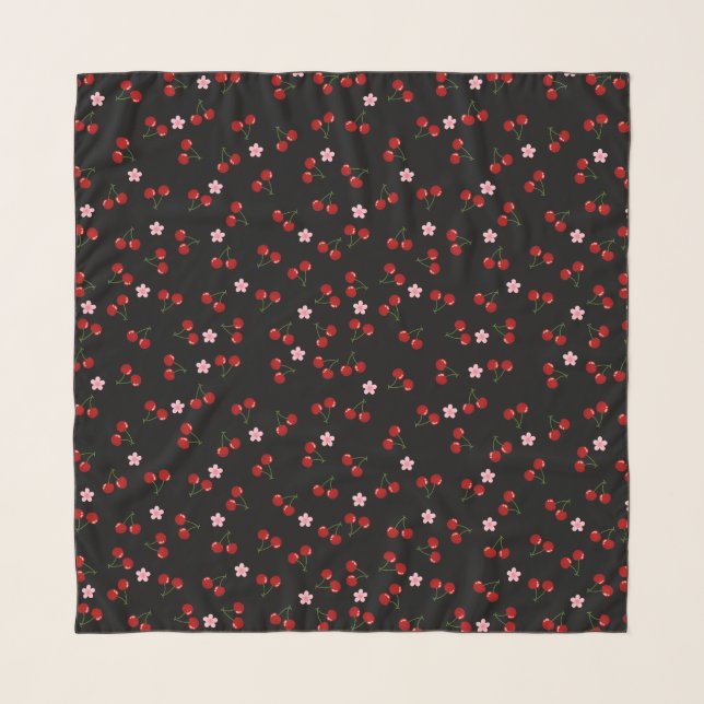  Dark Cherries Scarf (Front)