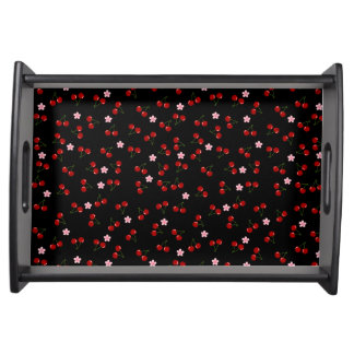 Dark Cherries Serving Tray