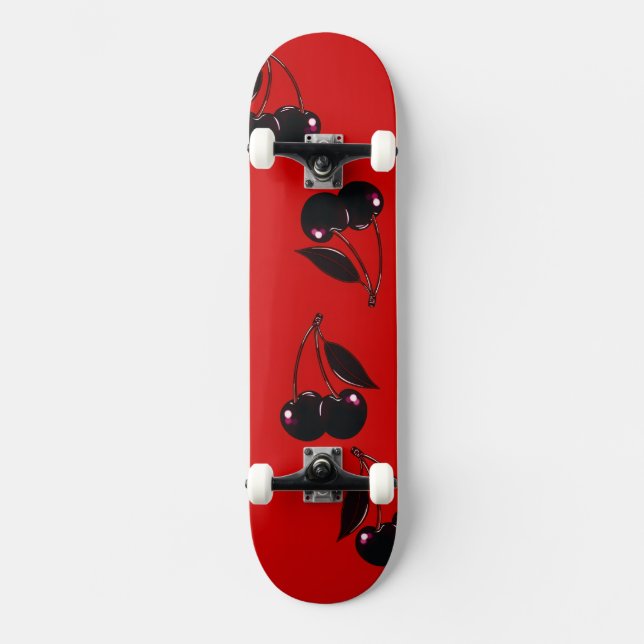 Dark Cherries Skateboard Deck (Front)