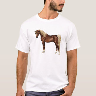 Dark Chestnut Flaxen Mane Egyptian Arabian Horse G T-Shirt