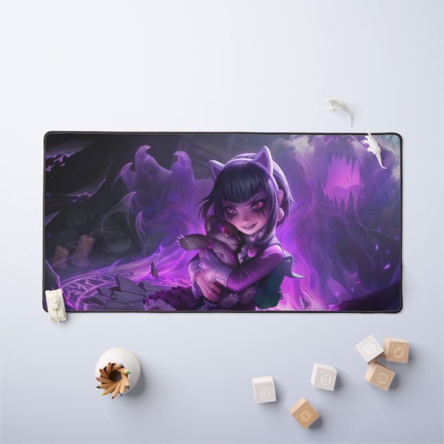 Dark Child Gaming Desk Mat | Customizable Deskmat (Kids Table)