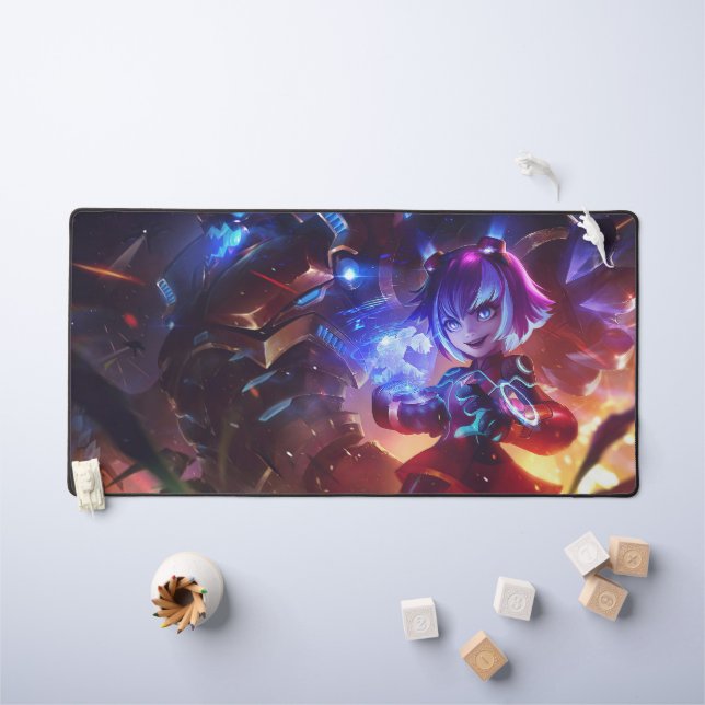 Dark Child Gaming Desk Mat | Customizable Deskmat (Kids Table)