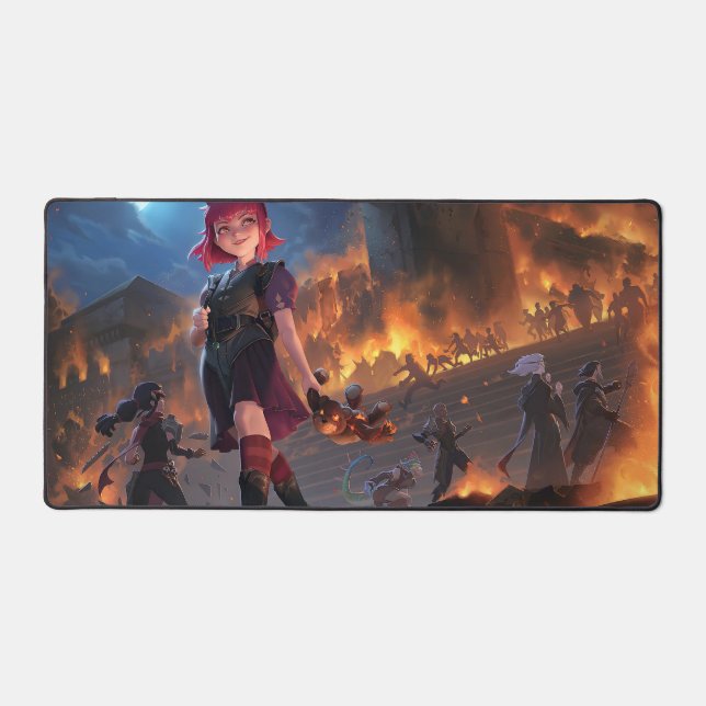 Dark Child Gaming Desk Mat | Customizable Deskmat (Front)