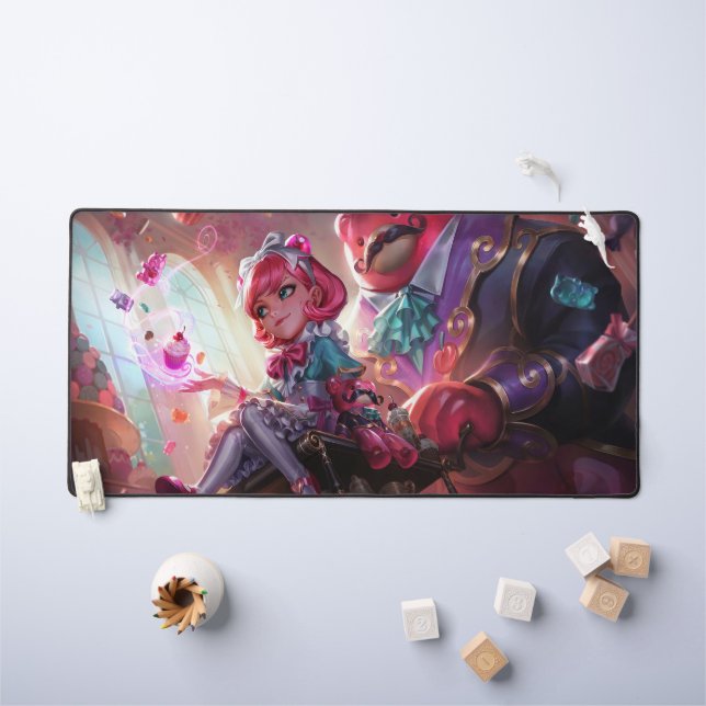 Dark Child Gaming Desk Mat | Customizable Deskmat (Kids Table)