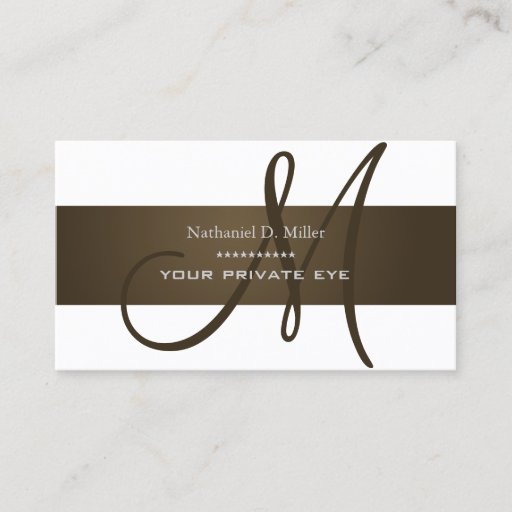 Customizable Customize this monogram business card