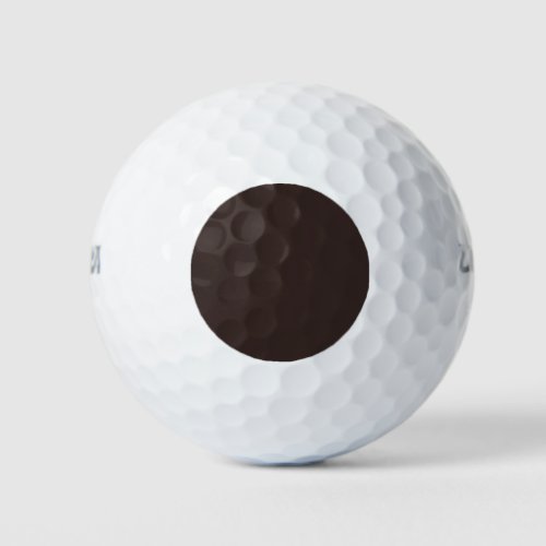 Dark Chocolate Brown Golf Balls