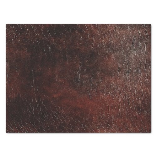 Dark Chocolate Brown Leather  Tissue Paper