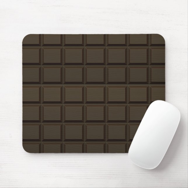 Dark Chocolate Candy Bar Mouse Pad (With Mouse)