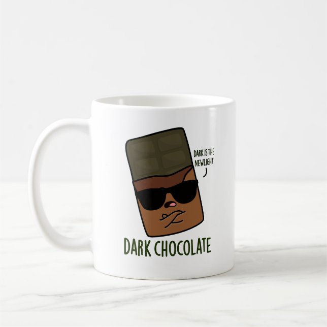 Dark Chocolate Funny Candy Pun  Coffee Mug (Left)