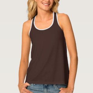 Dark chocolate hex code 3D241F Tank Top