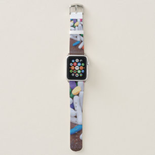 Dark Chocolate Ice Cream with Rainbow Sprinkles Apple Watch Band