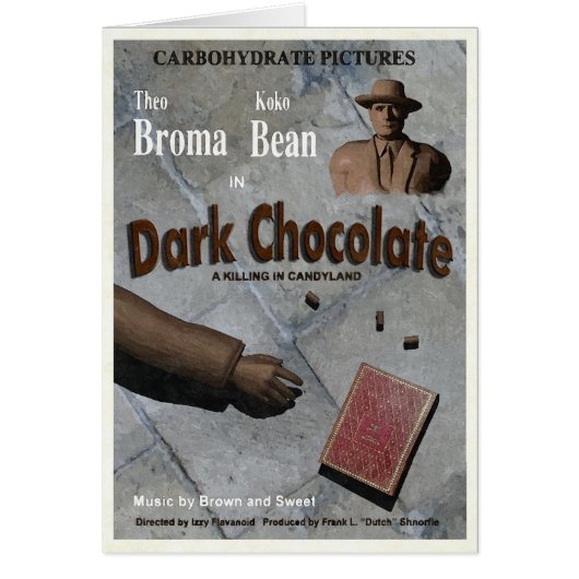 Dark Chocolate Movie Cards (Front)
