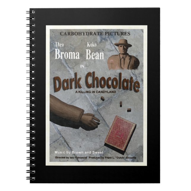 Dark Chocolate Movie Notebook (Front)