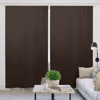 Dark Chocolate, Solid Brown, Dark Brown Blackout Curtains